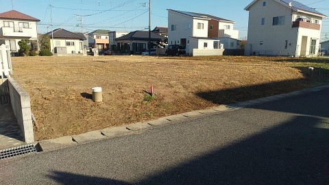 茂原市大芝１丁目13-12（南公道に面す）区画整理地内。　サムネイル